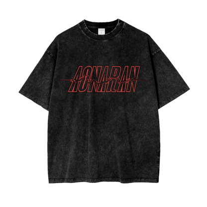 Aonaran Graphic Acid Wash Oversize T-Shirt