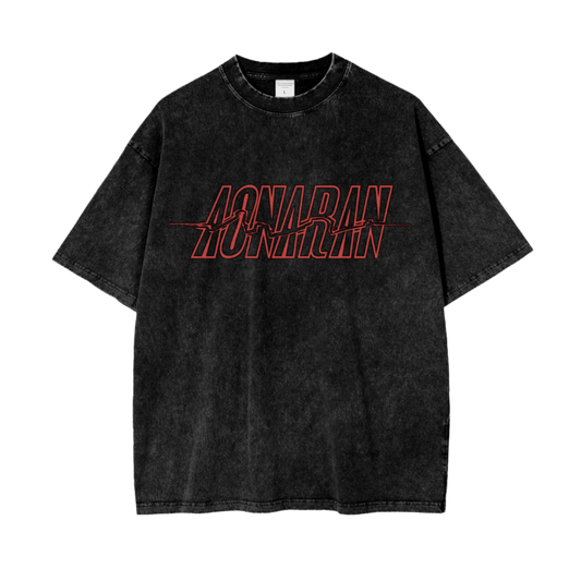 Aonaran Graphic Acid Wash Oversize T-Shirt