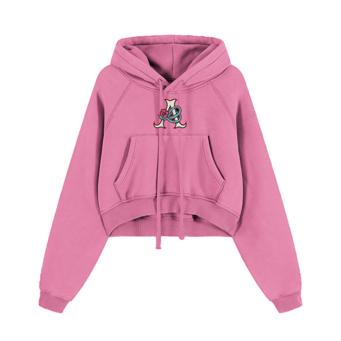 DeJen by DeJenQueen Cropped Zip-Through Hoodie