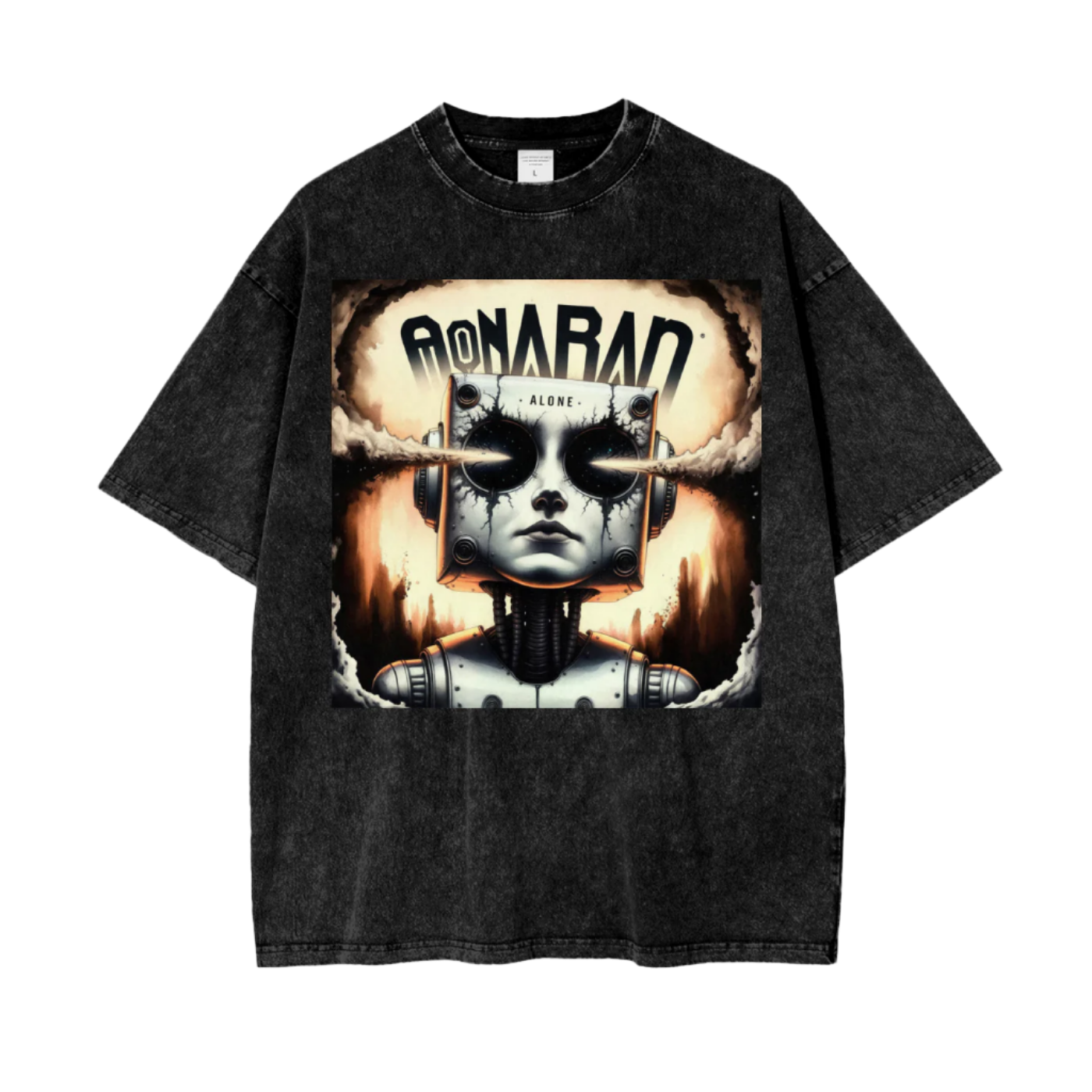 Aonaran Graphic Acid Wash Oversize T-Shirt
