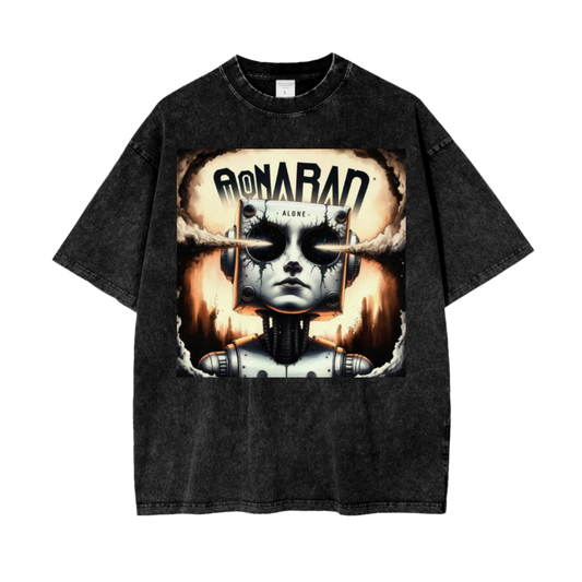Aonaran Graphic Acid Wash Oversize T-Shirt