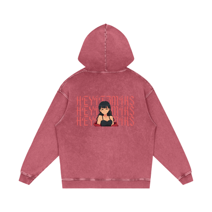 HeyItzMiks Acid Wash Oversize Hoodie