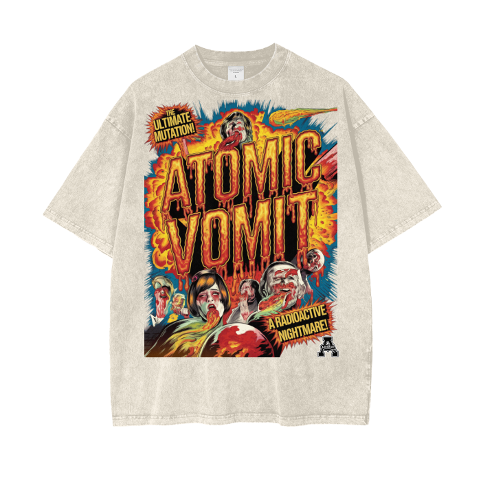 Aonaran Graphic Acid Wash Oversize T-Shirt