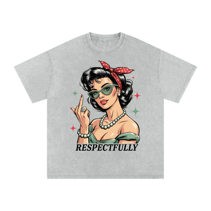 Aonaran 420 Acid Wash Oversize T-Shirt