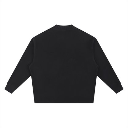 Marie B-Day Collection Knitted Round Neck Oversize Sweatshirt