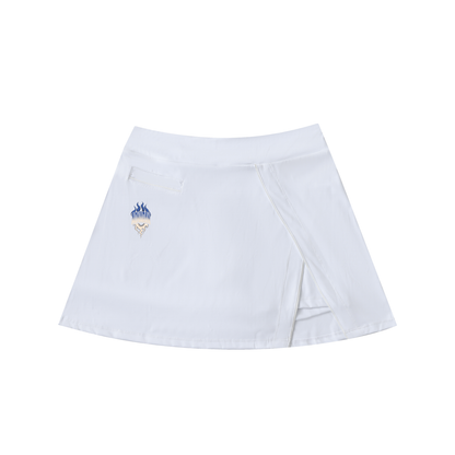 Aonaran Varsity High-Waist Pocketed A-Line Skirt