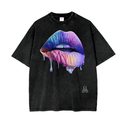 Aonaran Graphic Acid Wash Oversize T-Shirt