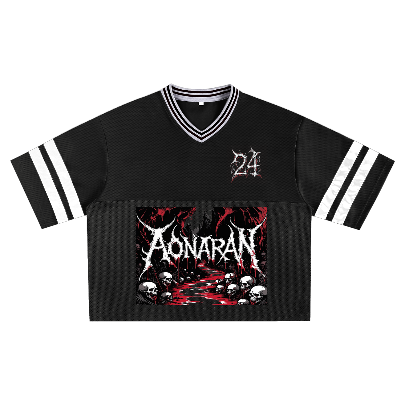 Aonaran 1 OFF Taped Mesh Boxy T-shirt