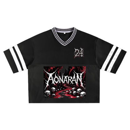 Aonaran 1 OFF Taped Mesh Boxy T-shirt