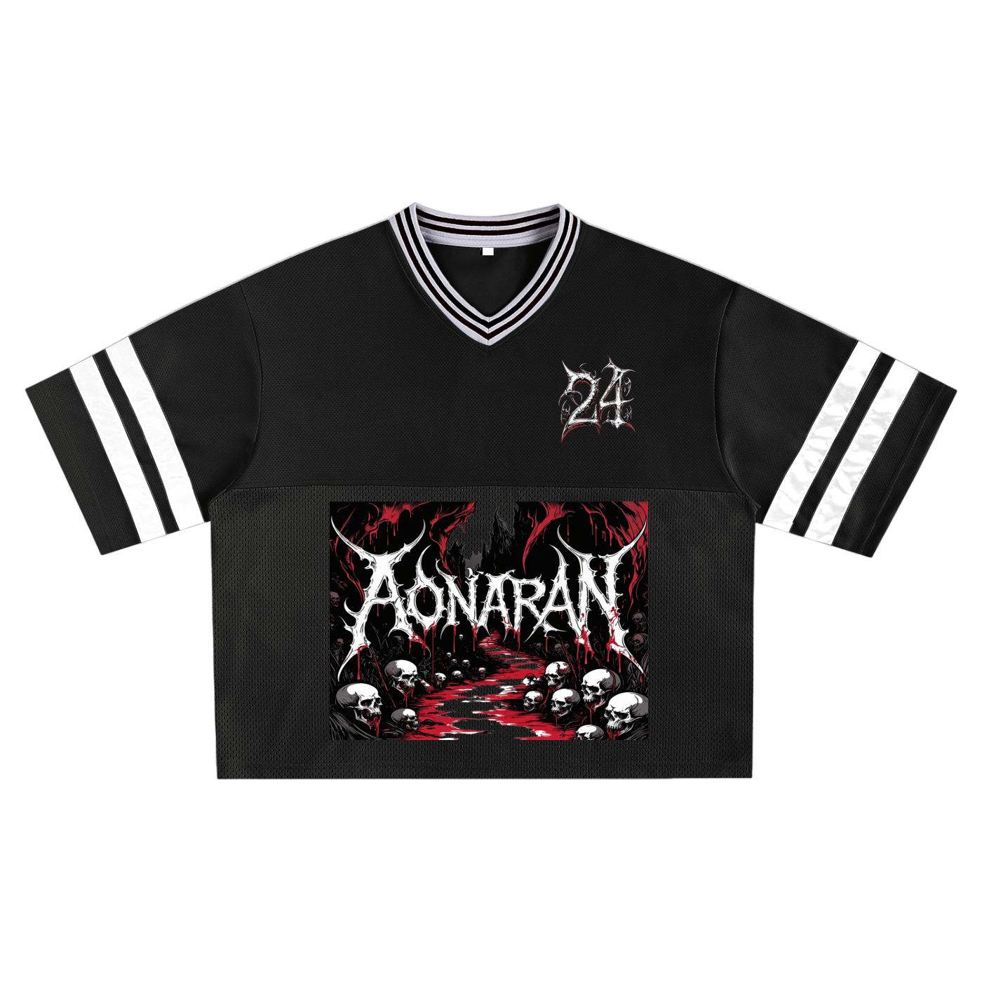 Aonaran 1 OFF Taped Mesh Boxy T-shirt