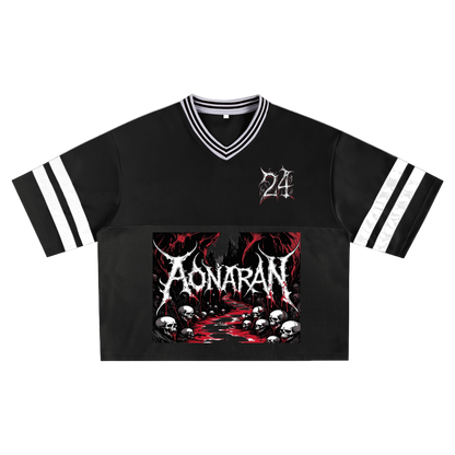 Aonaran 1 OFF Taped Mesh Boxy T-shirt