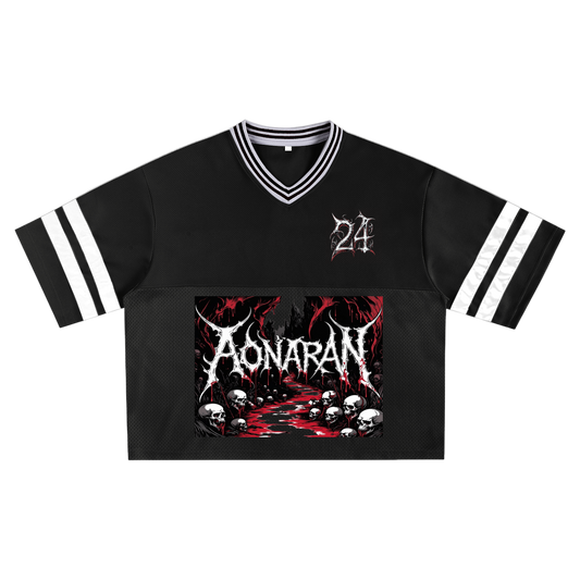 Aonaran 1 OFF Taped Mesh Boxy T-shirt