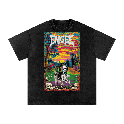 EMGEE Acid Wash Oversize T-Shirt