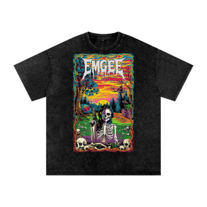 EMGEE Acid Wash Oversize T-Shirt