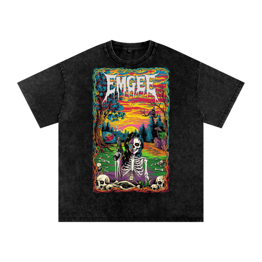 EMGEE Acid Wash Oversize T-Shirt