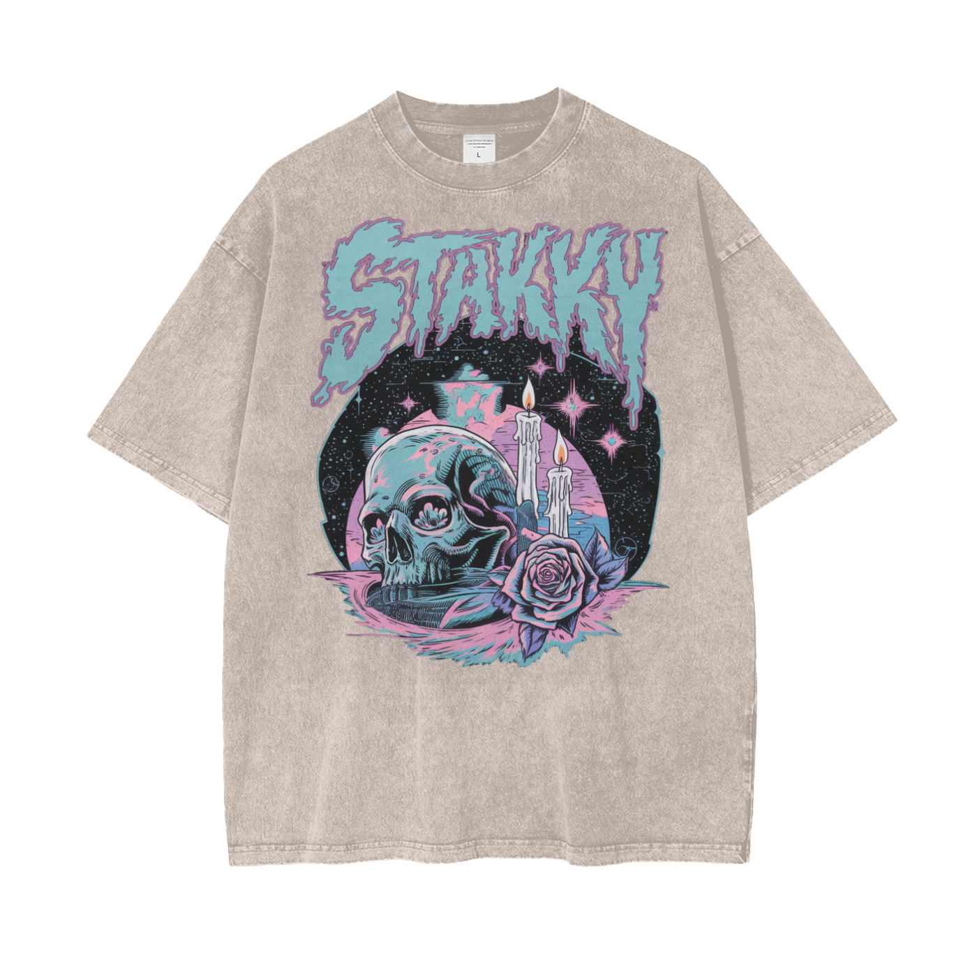 Stakky Oversize Snow Washed T-Shirt