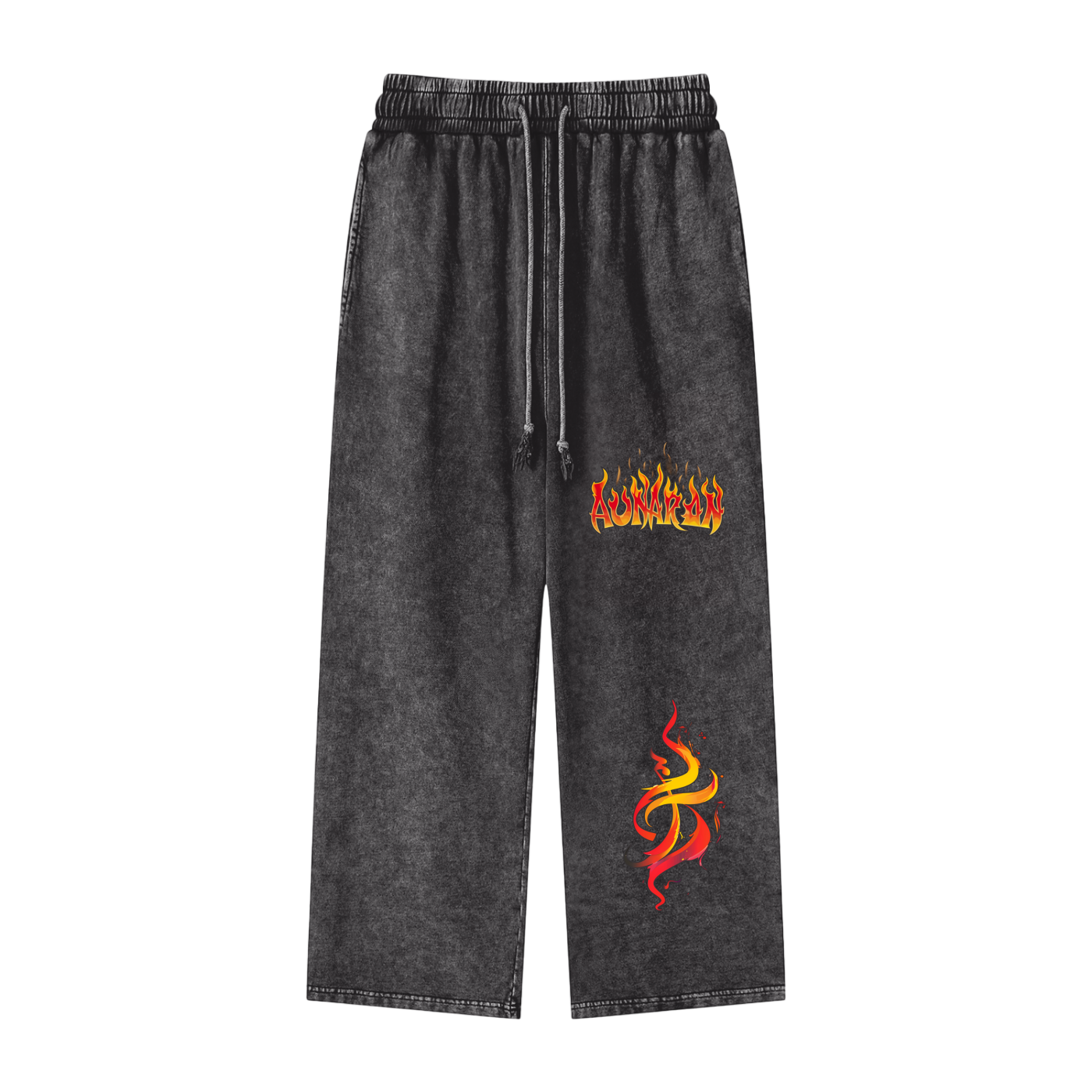 Aonaran Elementals Acid Wash Straight Leg Pants