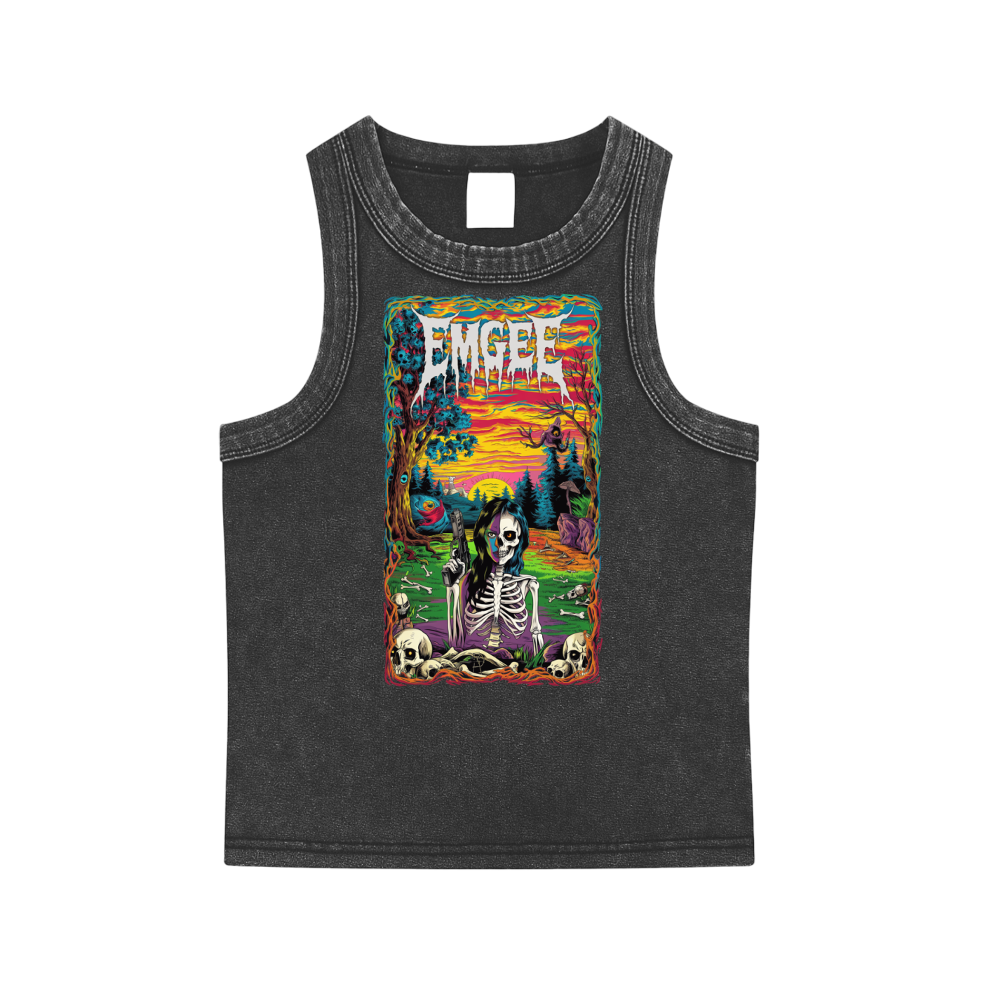 EMGEE Snow Washed Tank Top