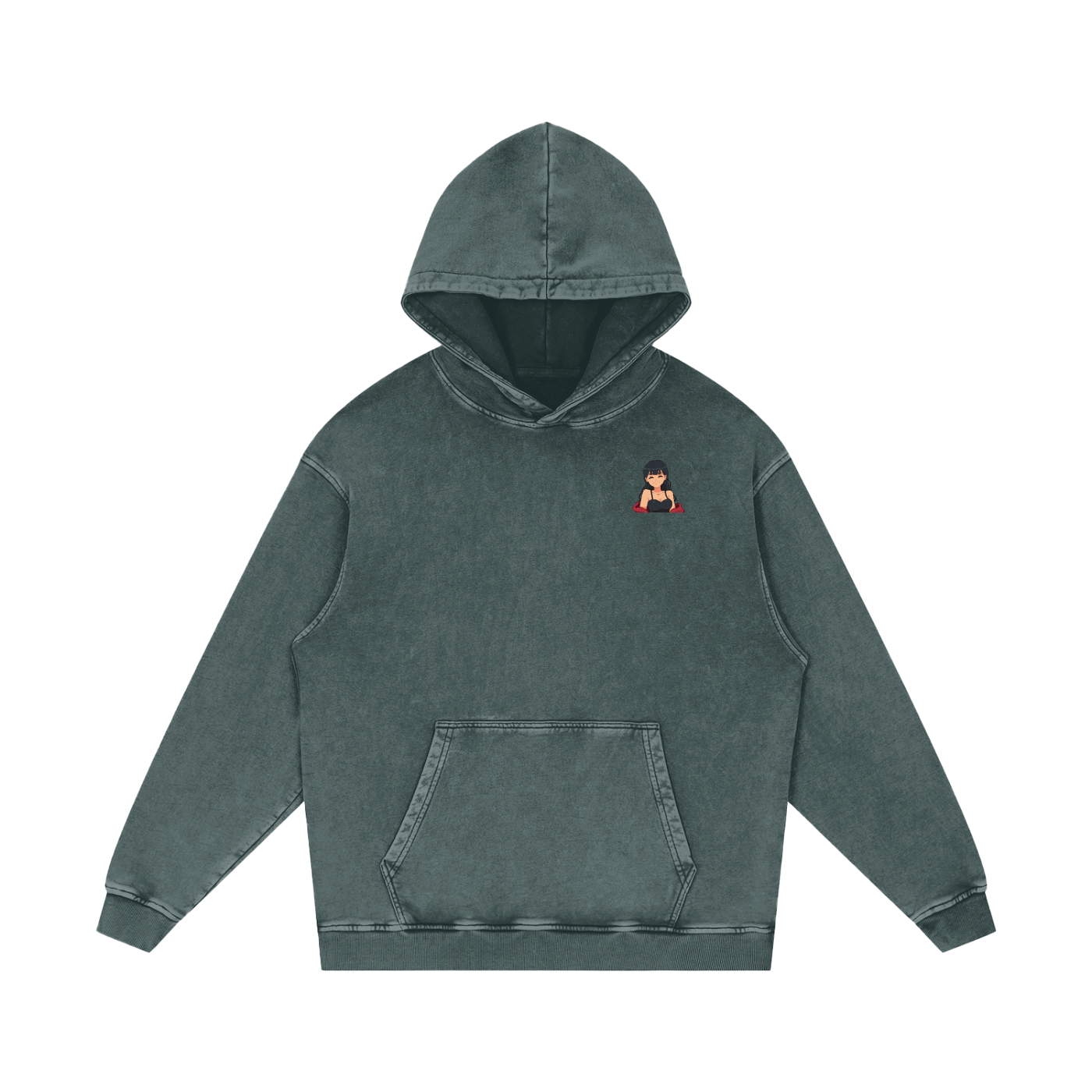 HeyItzMiks Acid Wash Oversize Hoodie