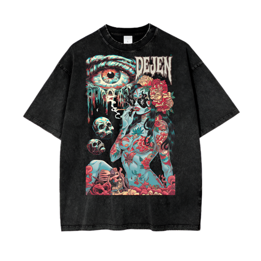 DeJen by DeJenQueen Oversize Snow Washed T-Shirt