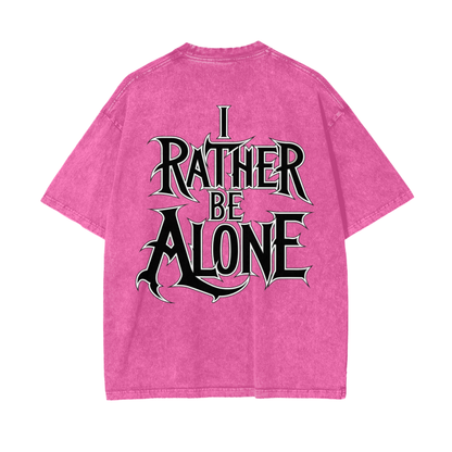 Aonaran Graphic Acid Wash Oversize T-Shirt