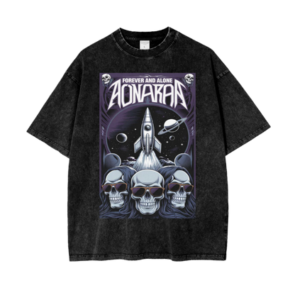 Aonaran Graphic Acid Wash Oversize T-Shirt