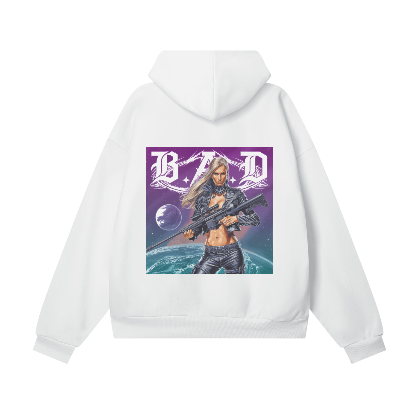 B.A.D. Oversize Heavyweight Hidden Pocket Fleece Hoodie
