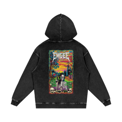 EMGEE Acid Wash Oversize Hoodie