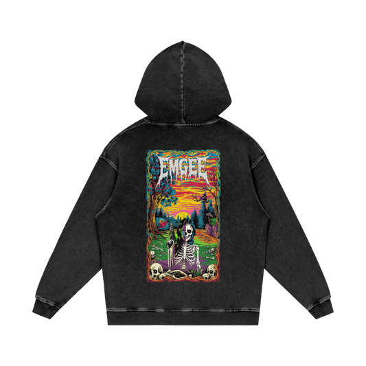 EMGEE Acid Wash Oversize Hoodie