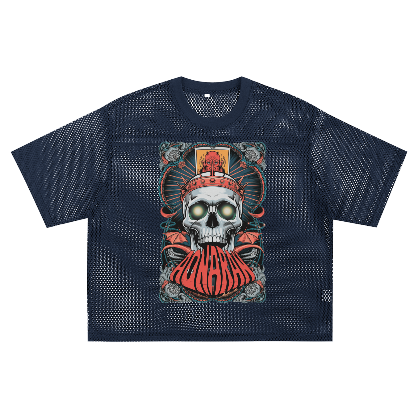 Aonaran 1 OFF See-through Boxy Net T-shirt