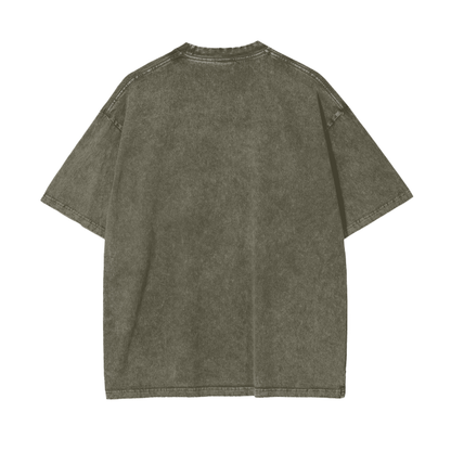 Aonaran Graphic Acid Wash Oversize T-Shirt