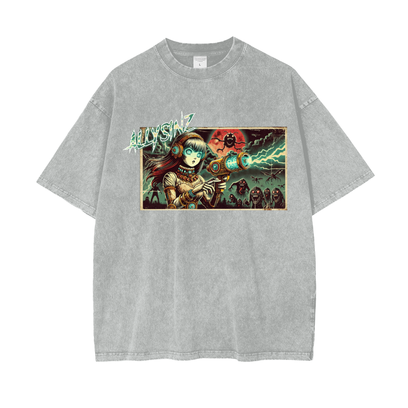 Allysinz Oversize Snow Washed T-Shirt