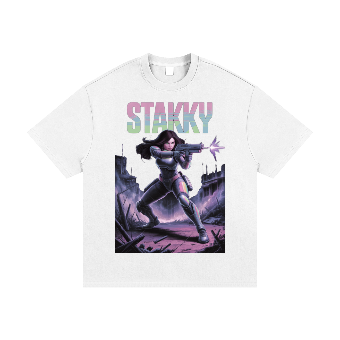 Stakky Season 2 Essential Heavyweight Cotton T-Shirt