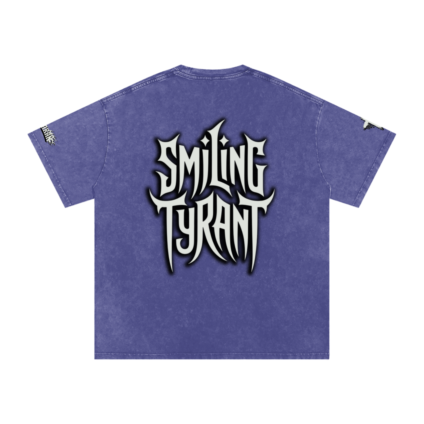 Smiling Tyrant Snow Washed Oversized Cotton T-Shirt