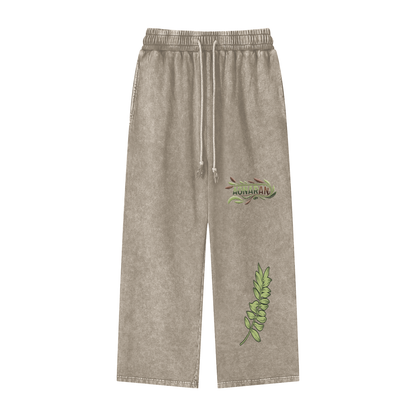 Aonaran Elementals Acid Wash Straight Leg Pants