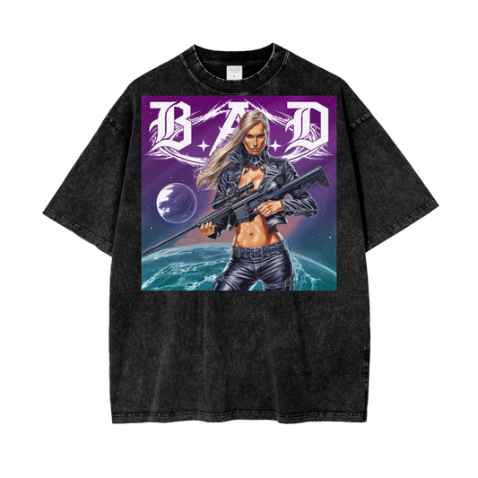 B.A.D. Oversize Snow Washed T-Shirt