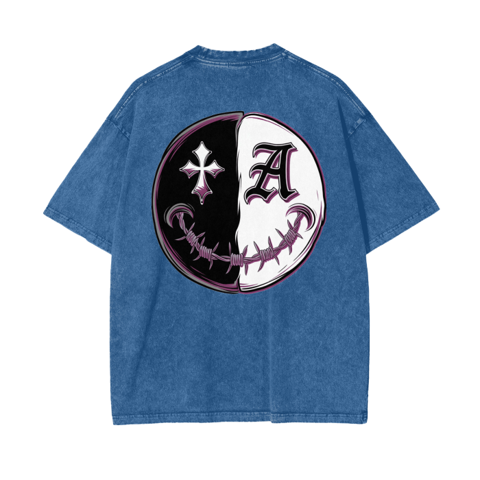 Aonaran Asylum Oversize Snow Washed T-Shirt
