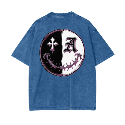 Aonaran Asylum Oversize Snow Washed T-Shirt