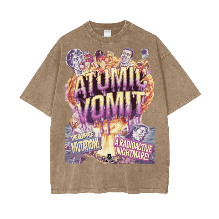 Aonaran Graphic Acid Wash Oversize T-Shirt