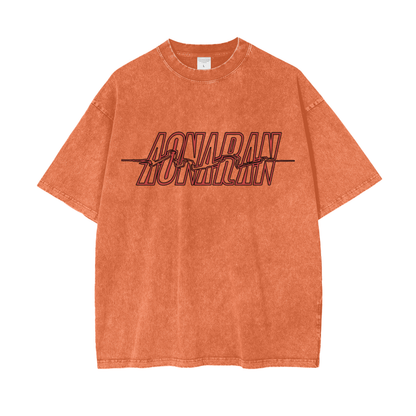 Aonaran Graphic Acid Wash Oversize T-Shirt