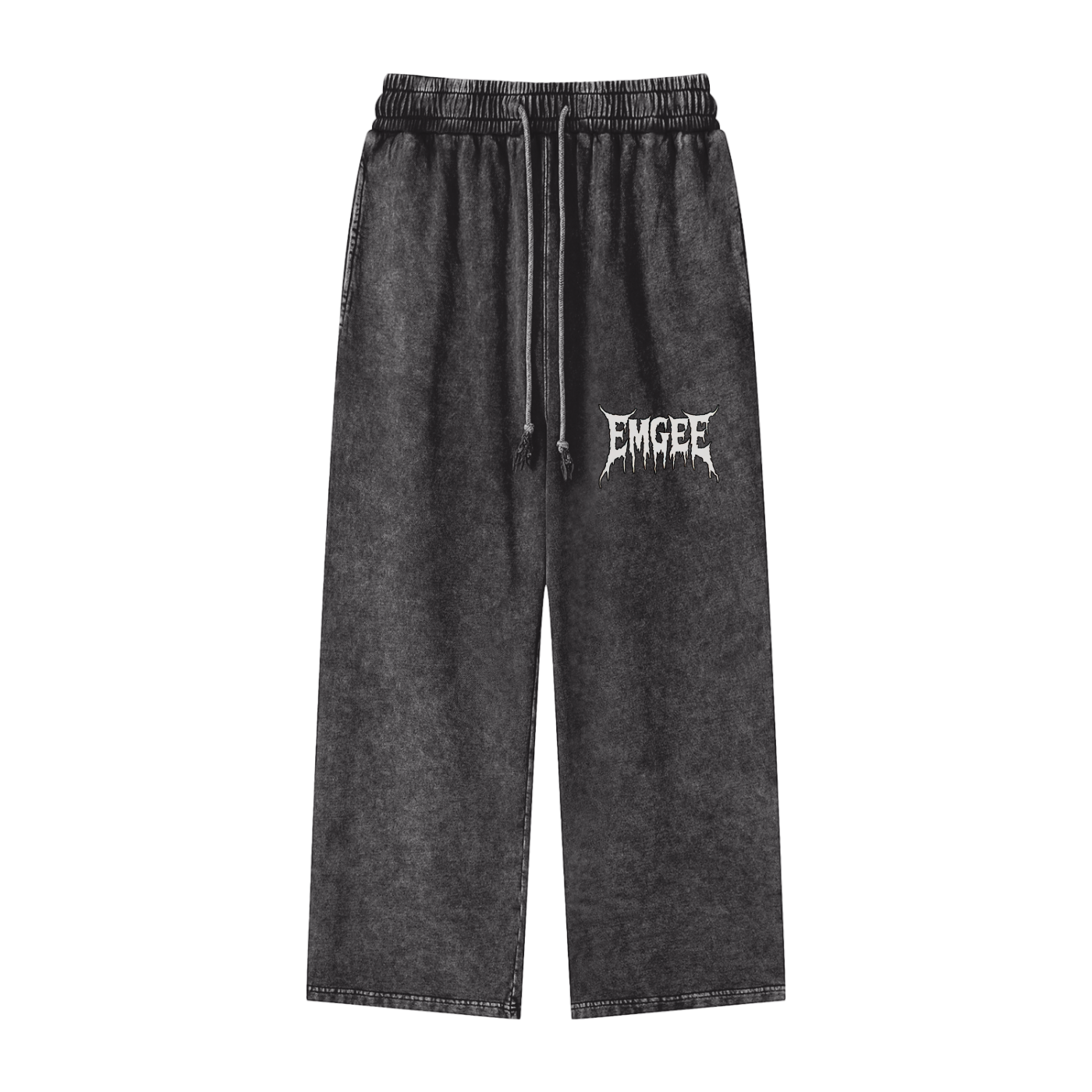 EMGEE Acid Wash Straight Leg Pants