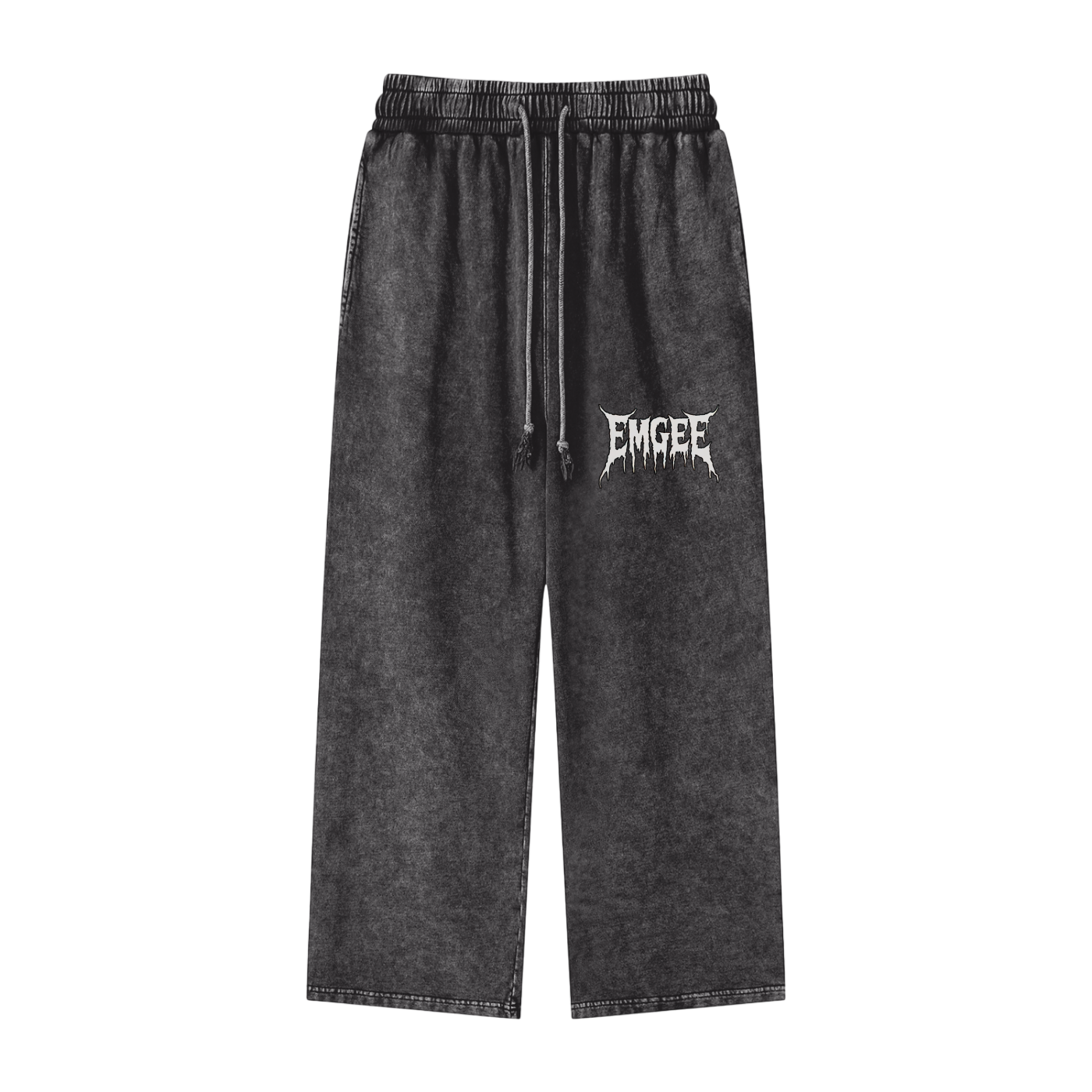 EMGEE Acid Wash Straight Leg Pants