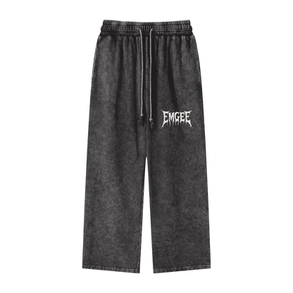 EMGEE Acid Wash Straight Leg Pants