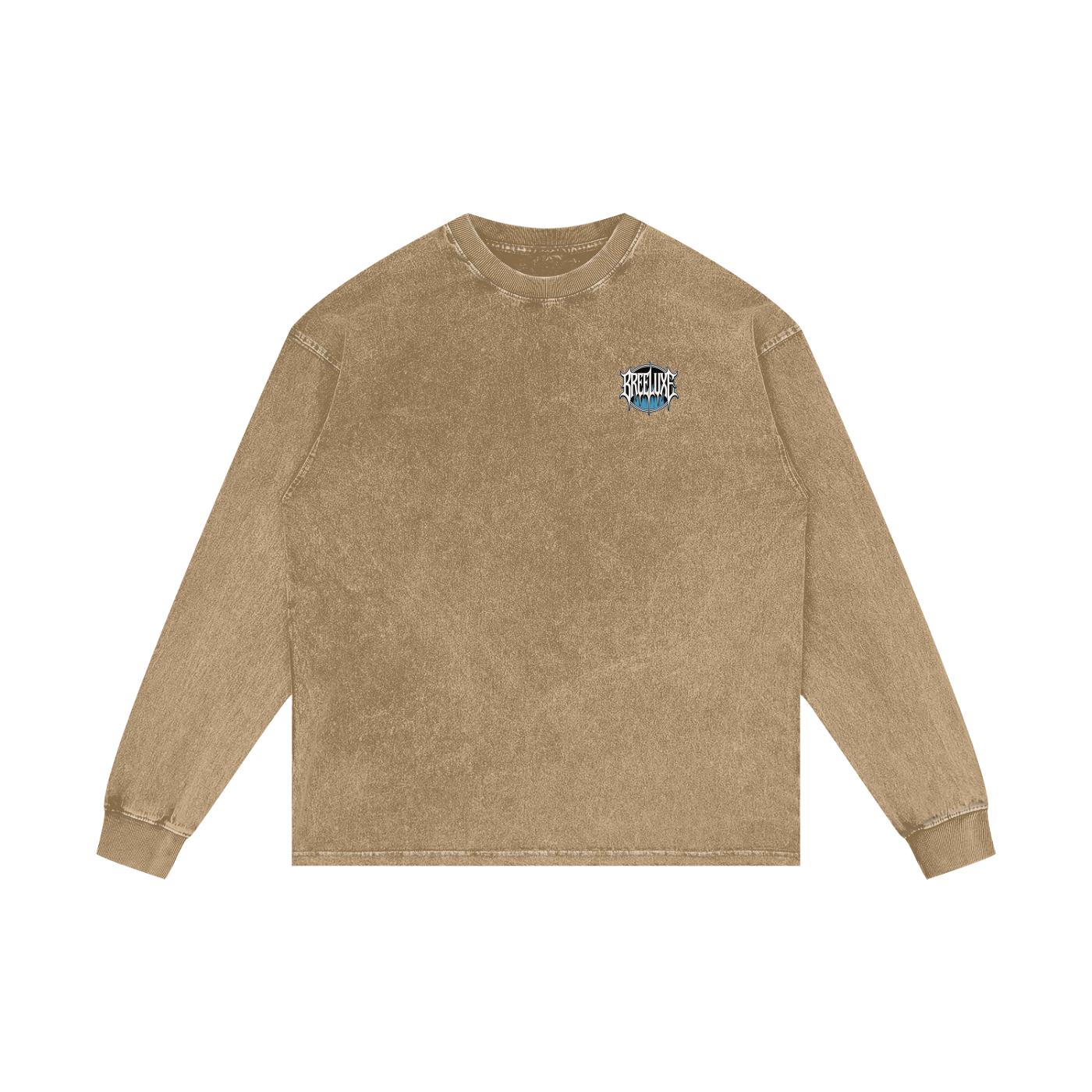 BreeLuxe Season 2 Acid Wash Oversize Long Sleeve T-Shirt