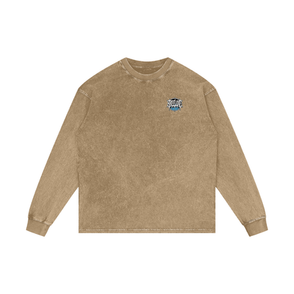 BreeLuxe Season 2 Acid Wash Oversize Long Sleeve T-Shirt