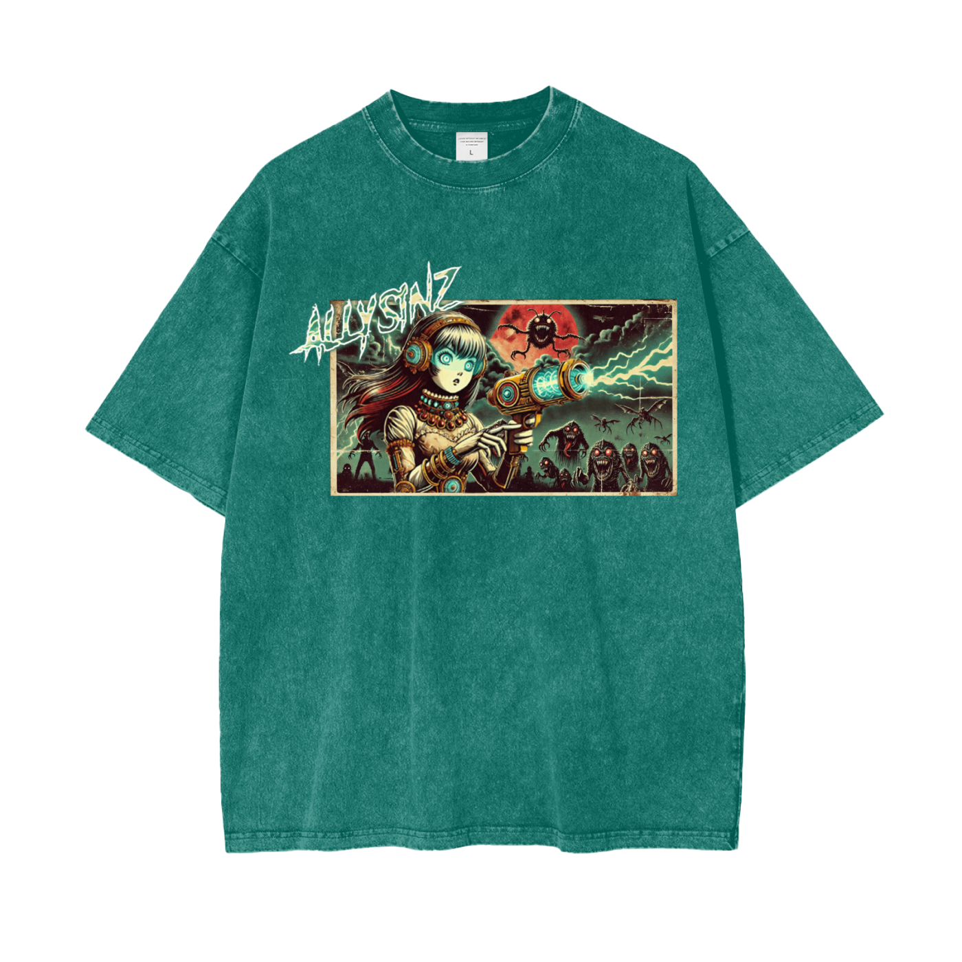 Allysinz Oversize Snow Washed T-Shirt