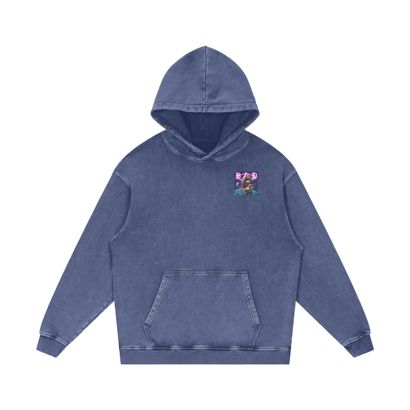 B.A.D. Acid Wash Oversize Hoodie