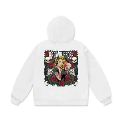 BadWolfRose Oversize Heavyweight Fleece Hoodie