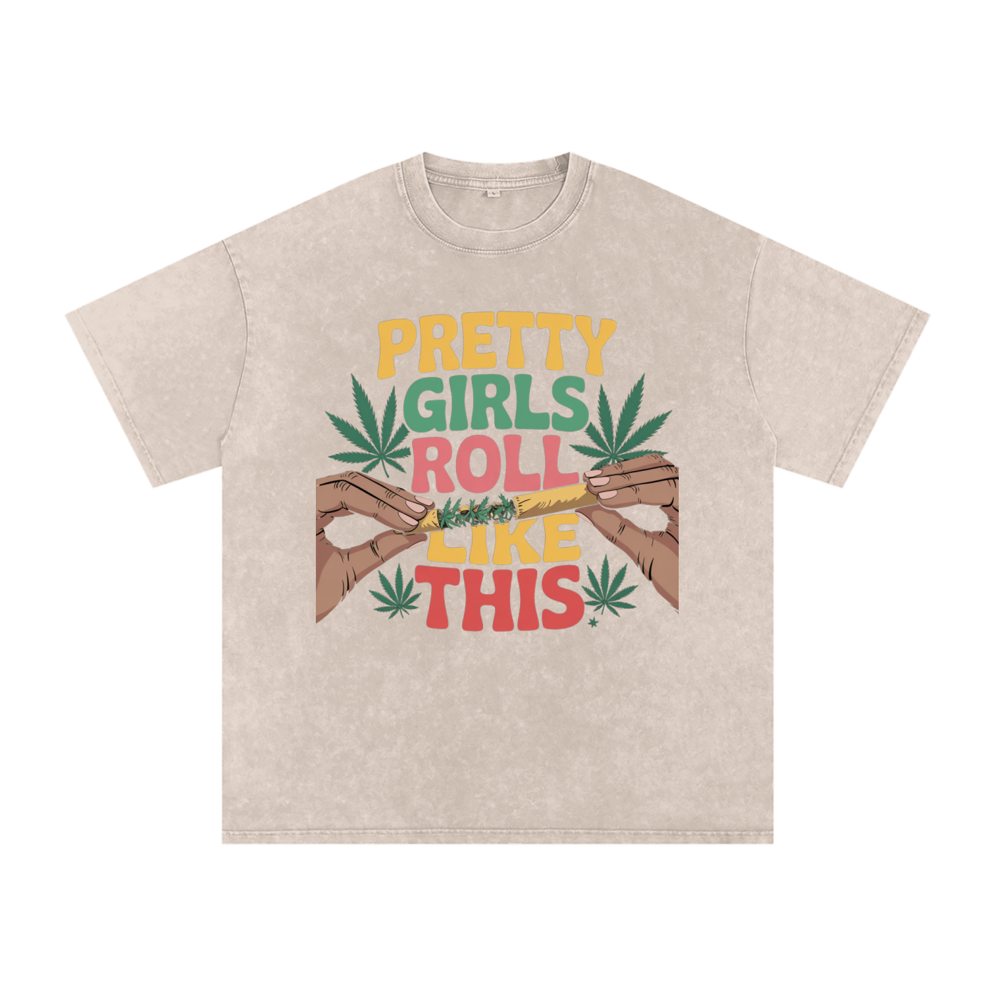 Aonaran 420 Acid Wash Oversize T-Shirt