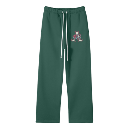 DeJen by DeJenQueen Unisex Solid Color Fleece Straight Leg Pants